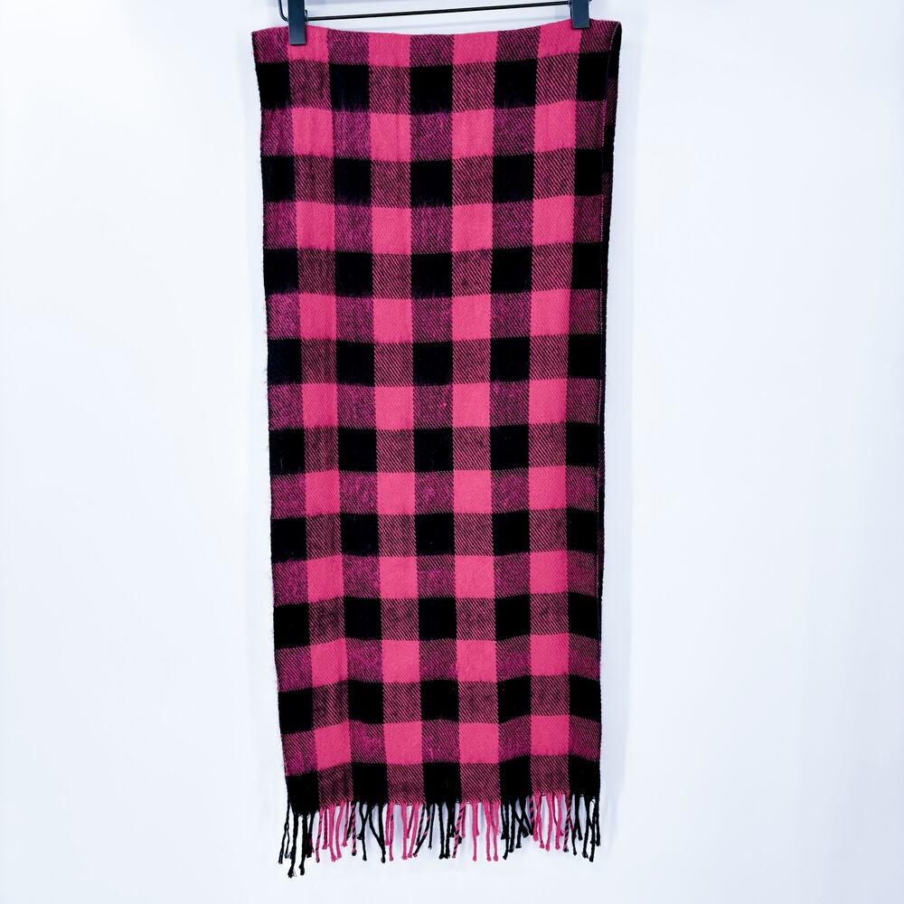 Lot 6 Women's Scarves Knit Infinity Plaid Buffalo Check Blanket Wrap Winter - Picture 5 of 14